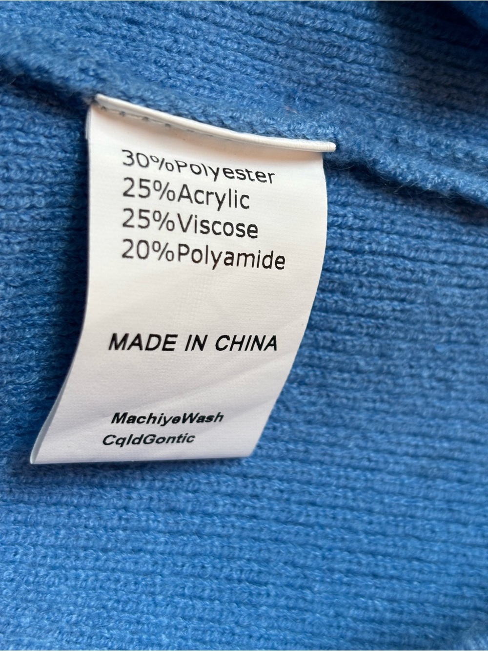 Colorblock Blue Knit Wrap Body-con V-Neck Wrap Midi Dress by Theenkoln Size Med - Picture 6 of 9